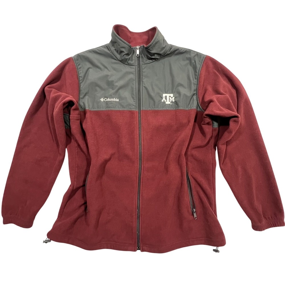 Columbia Texas A&M Aggies Full Zip Fleece Jacket Maroon Red Men's XXL